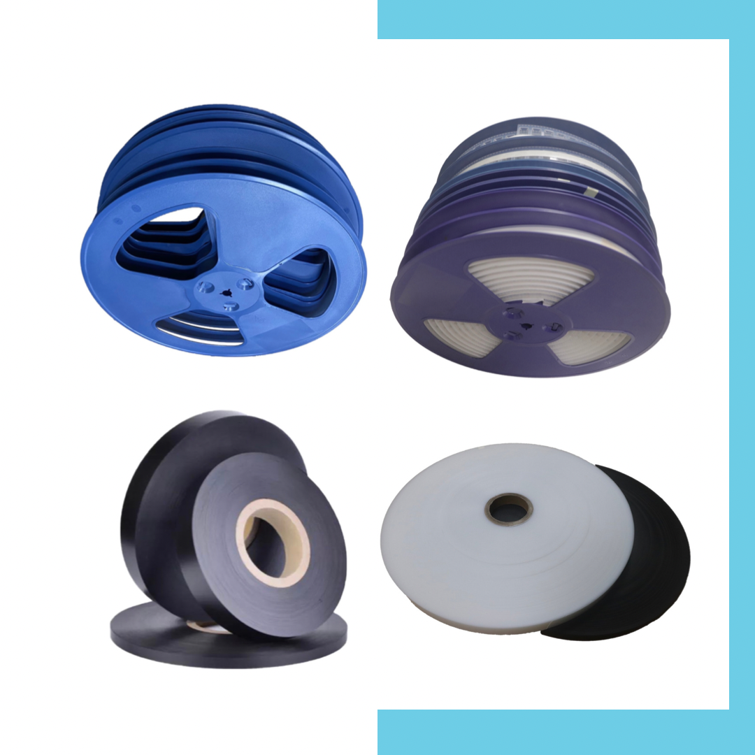 Component carrier tapes for semiconductors