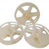 white color plastic reels